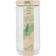 Банка для сыпучих продуктов Sugar&Spice коллекция Green Republic, с завинчивающейся крышкой, 1,1л, 1