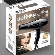 Фен для волос профессиональный Borren BR-2046. 3000 в